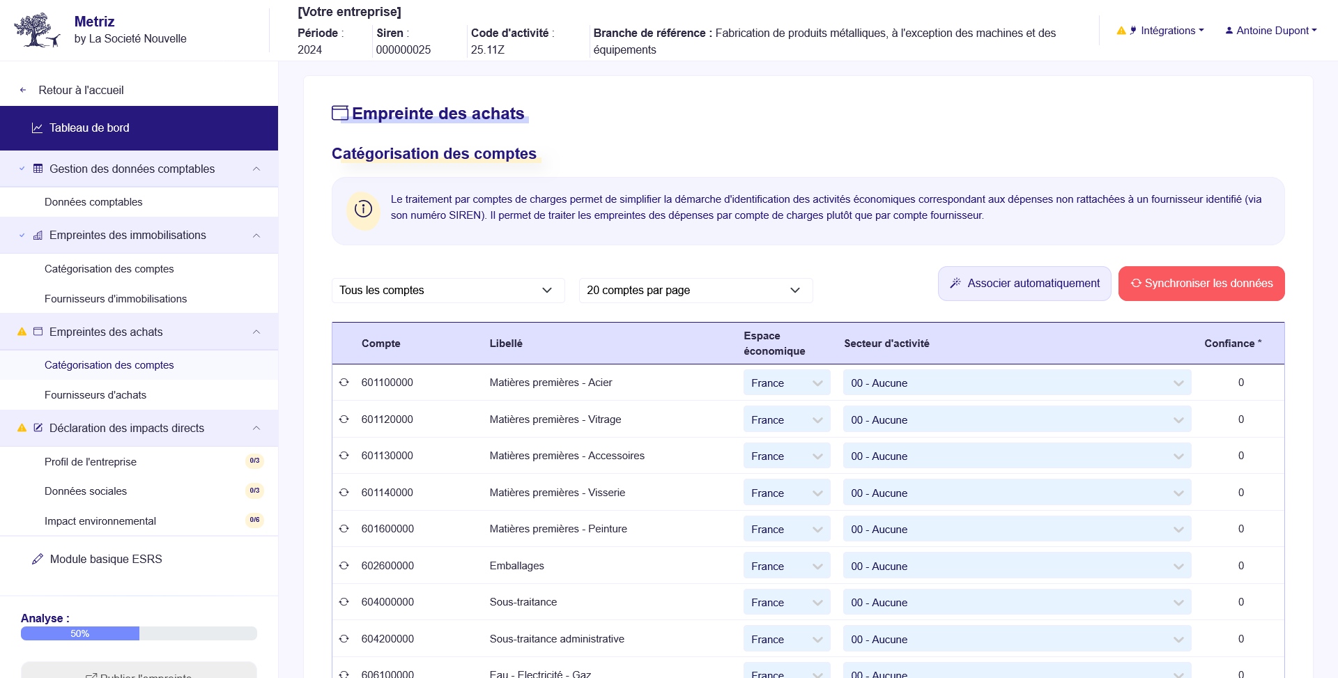 Application METRIZ