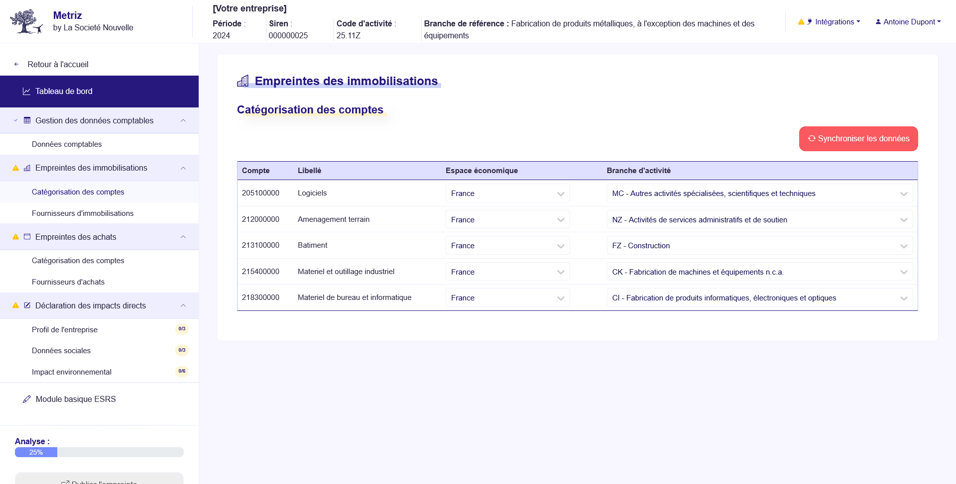 Application METRIZ