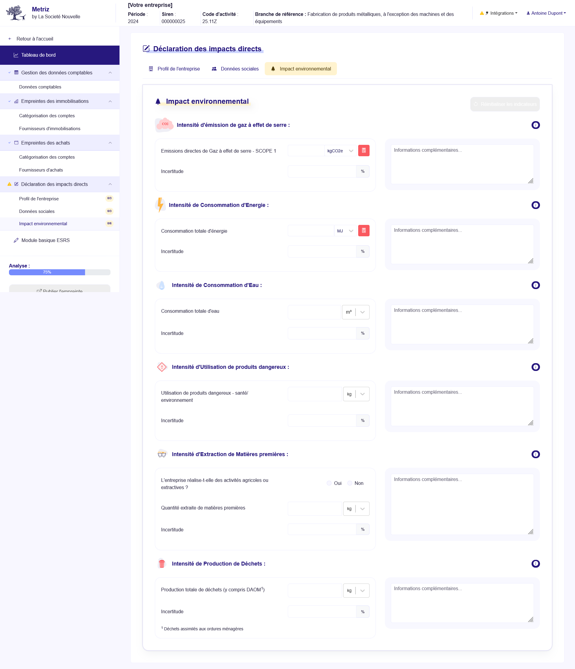 Application METRIZ