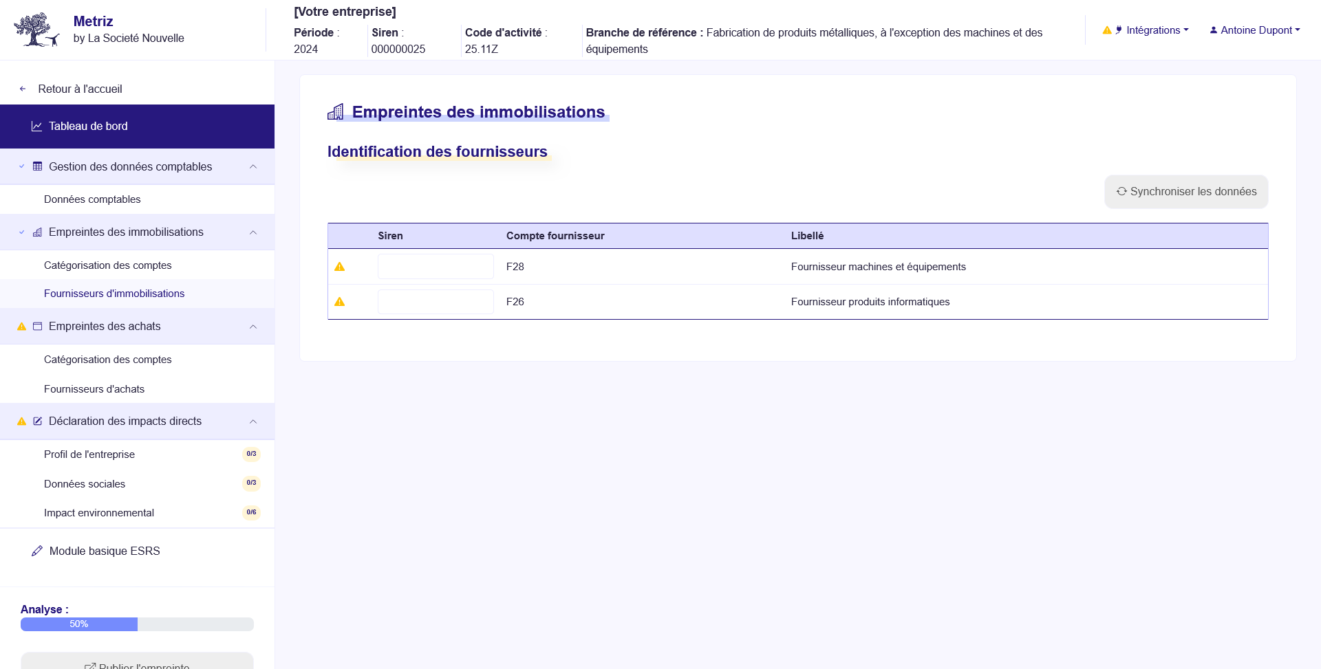Application METRIZ